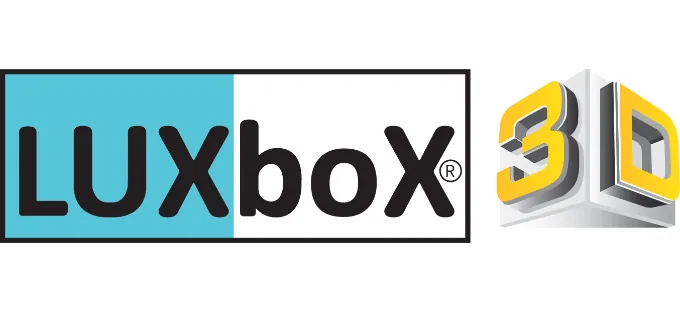 LUXboX in 3D logo 3D LUXboX
